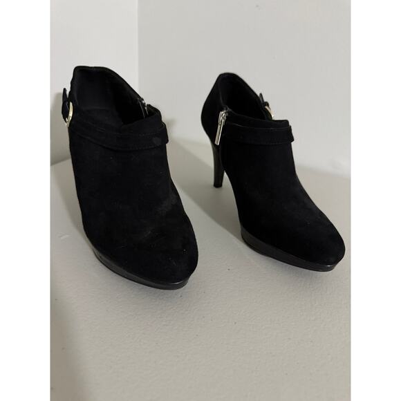 Bandolino Women's Faux Suede Ankle Boots Booties High Heels Shoes 8 - Picture 4 of 8